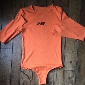 BABE Long Sleeve Bodysuit